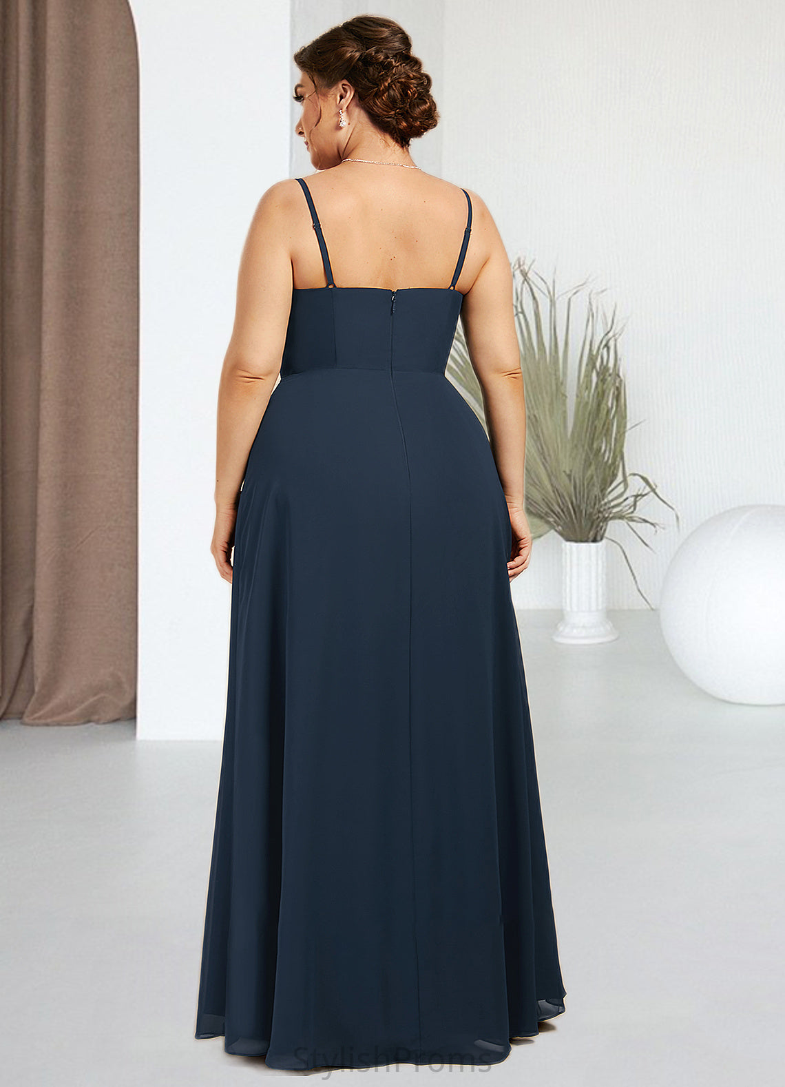 Ashleigh A-Line Square Neckline Floor-Length Chiffon Mother of the Bride Dress HQ126P0014818