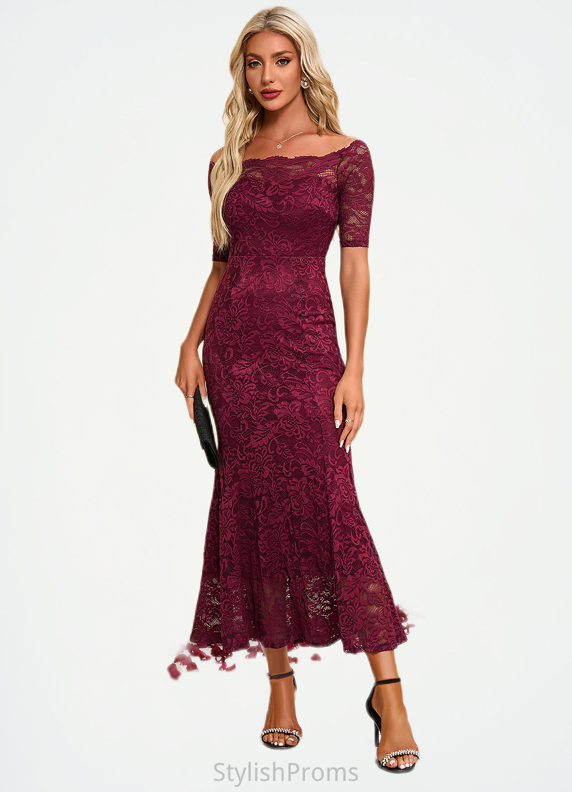 Taliyah Boat Neck Elegant Trumpet/Mermaid Lace Maxi Dresses HQP0022251