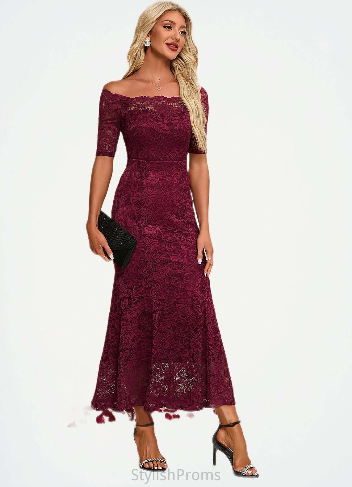 Taliyah Boat Neck Elegant Trumpet/Mermaid Lace Maxi Dresses HQP0022251