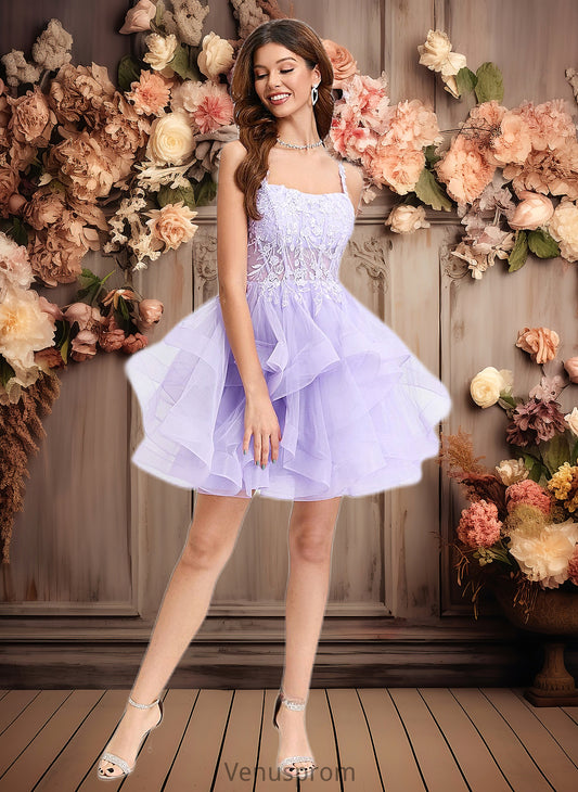 Monserrat Ball-Gown/Princess Sweetheart Short Tulle Homecoming Dress HQP0025677