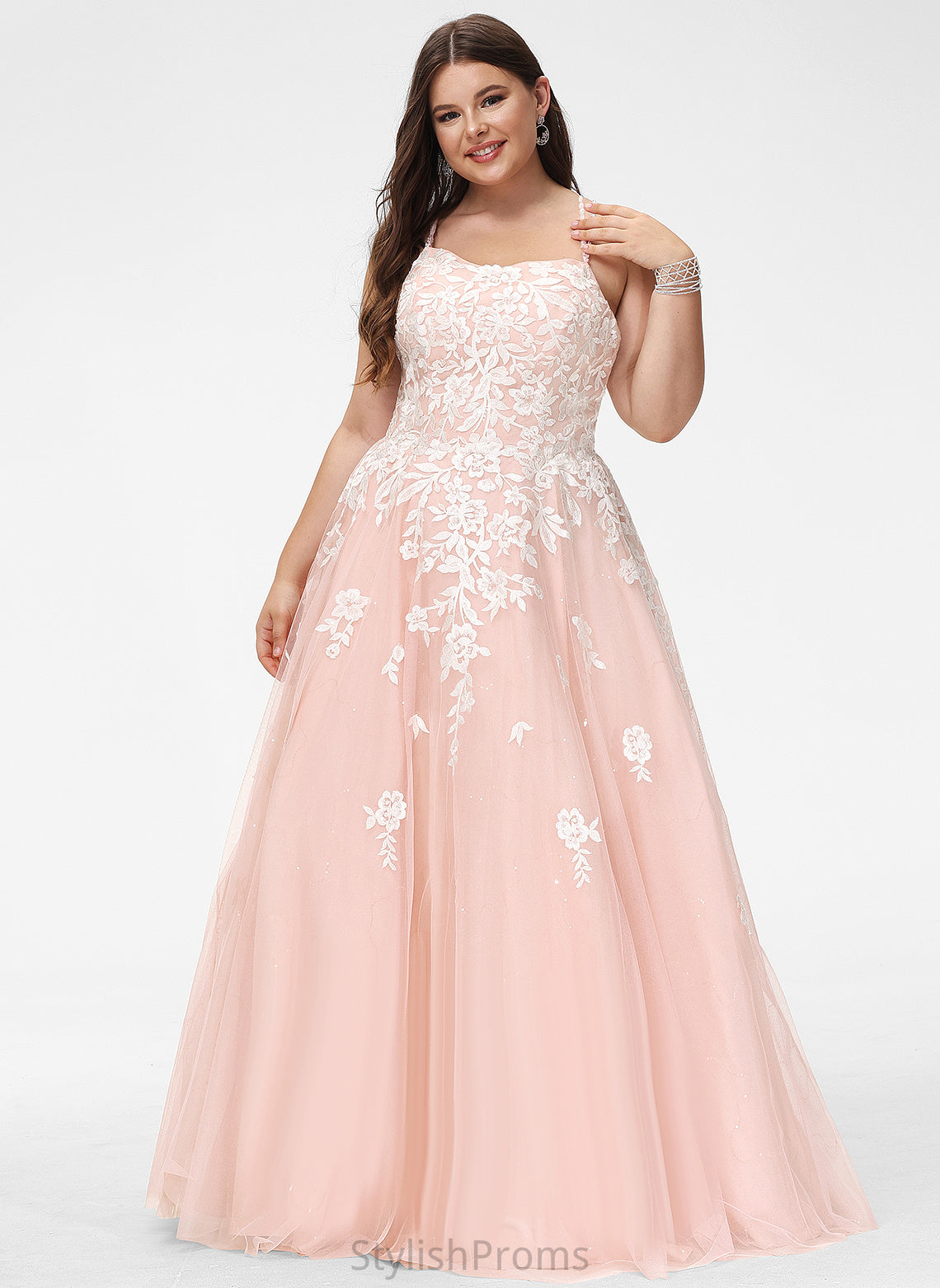 Tulle Floor-Length Square With Prom Dresses Sequins Frida Ball-Gown/Princess Lace