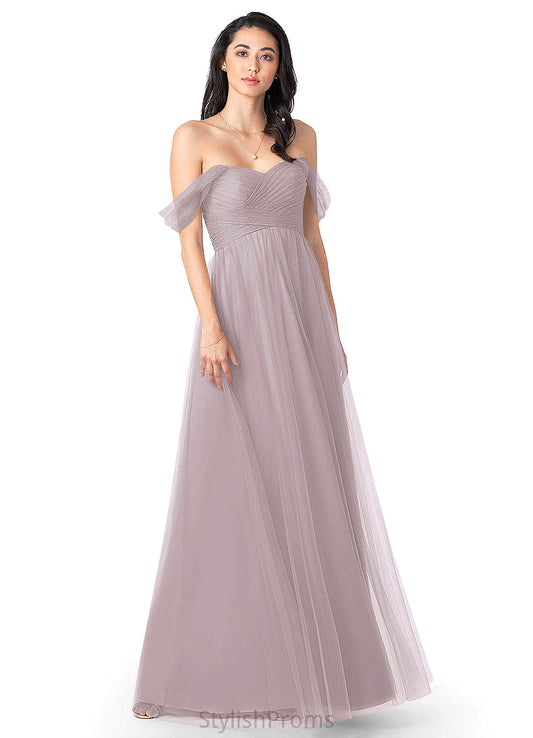 Judy Satin Natural Waist Trumpet/Mermaid Spaghetti Staps Floor Length Sleeveless Bridesmaid Dresses