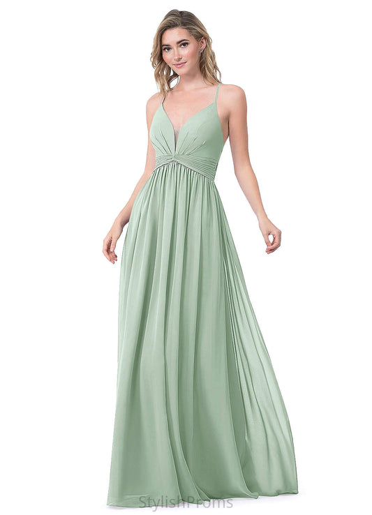 Ariella Trumpet/Mermaid Sleeveless Spandex Off The Shoulder Natural Waist Floor Length Bridesmaid Dresses