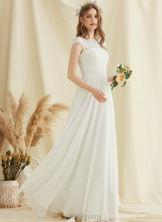 Lace A-Line Matilda Wedding Floor-Length Chiffon Dress Wedding Dresses