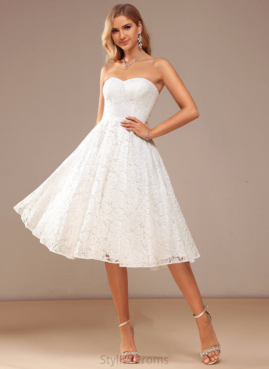 Dress Alana Wedding Dresses Sweetheart Lace Knee-Length A-Line Wedding