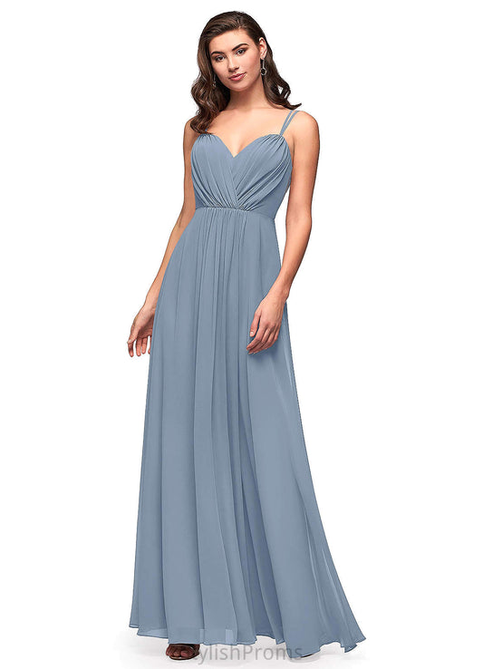 Kaylen One Shoulder Trumpet/Mermaid Sleeveless Floor Length Natural Waist Bridesmaid Dresses