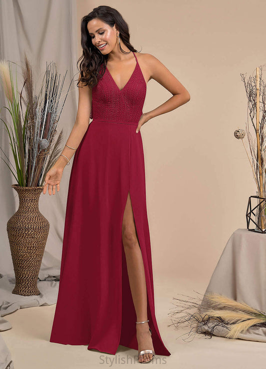 Kristin Straps Satin Floor Length Natural Waist Trumpet/Mermaid Sleeveless Bridesmaid Dresses