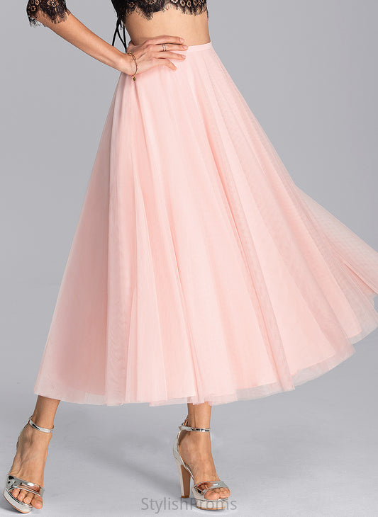 A-Line Teresa Tea-Length Cocktail Dresses Tulle Dress Cocktail