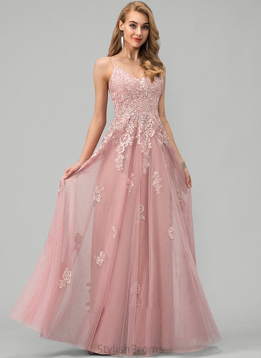 With Wedding Lace Tulle V-neck Dress Wedding Dresses Brisa Ball-Gown/Princess Floor-Length