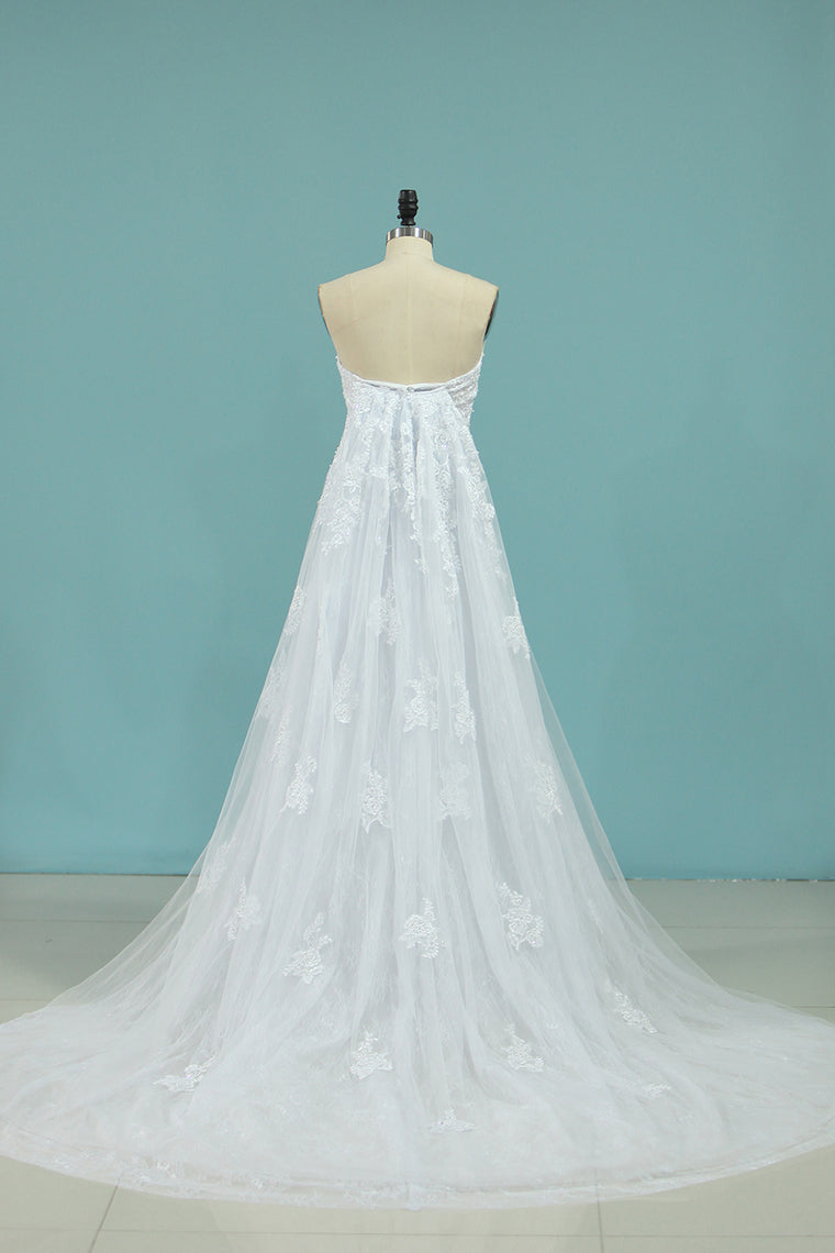 2024 Mermaid Boat Neck Wedding Dresses With Applique Chapel Train Lace