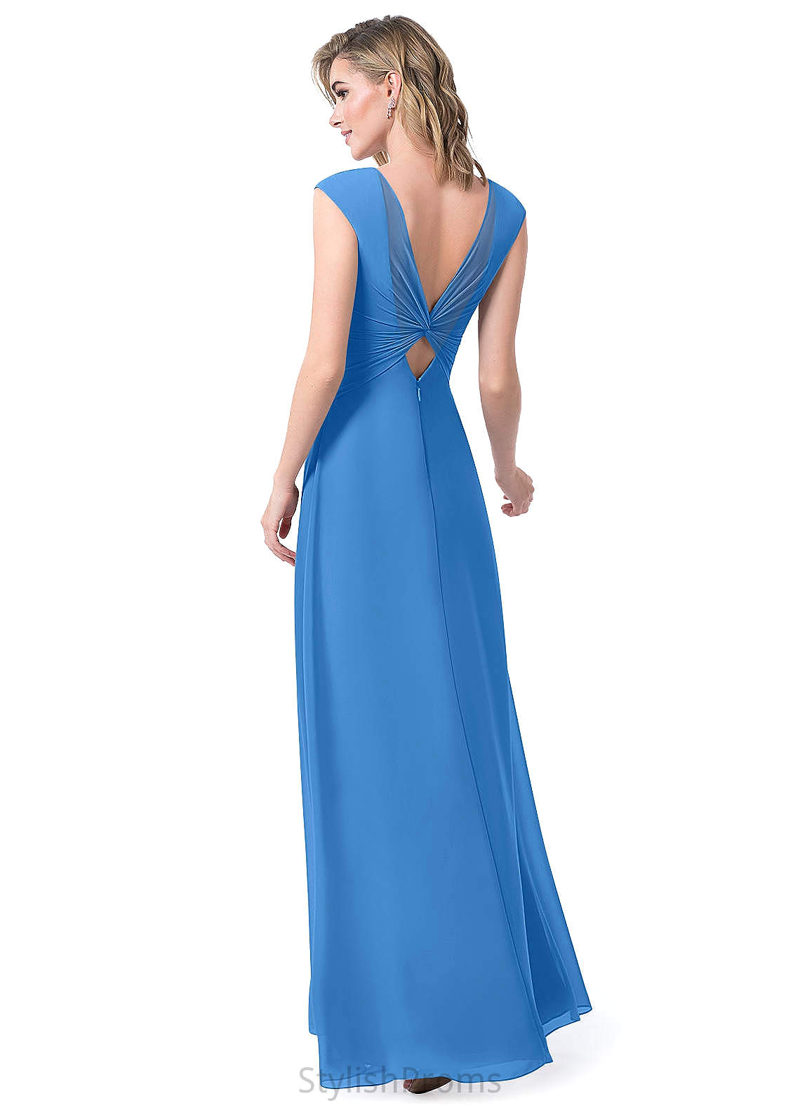 Yadira Spaghetti Staps Floor Length Trumpet/Mermaid Natural Waist Sleeveless Bridesmaid Dresses