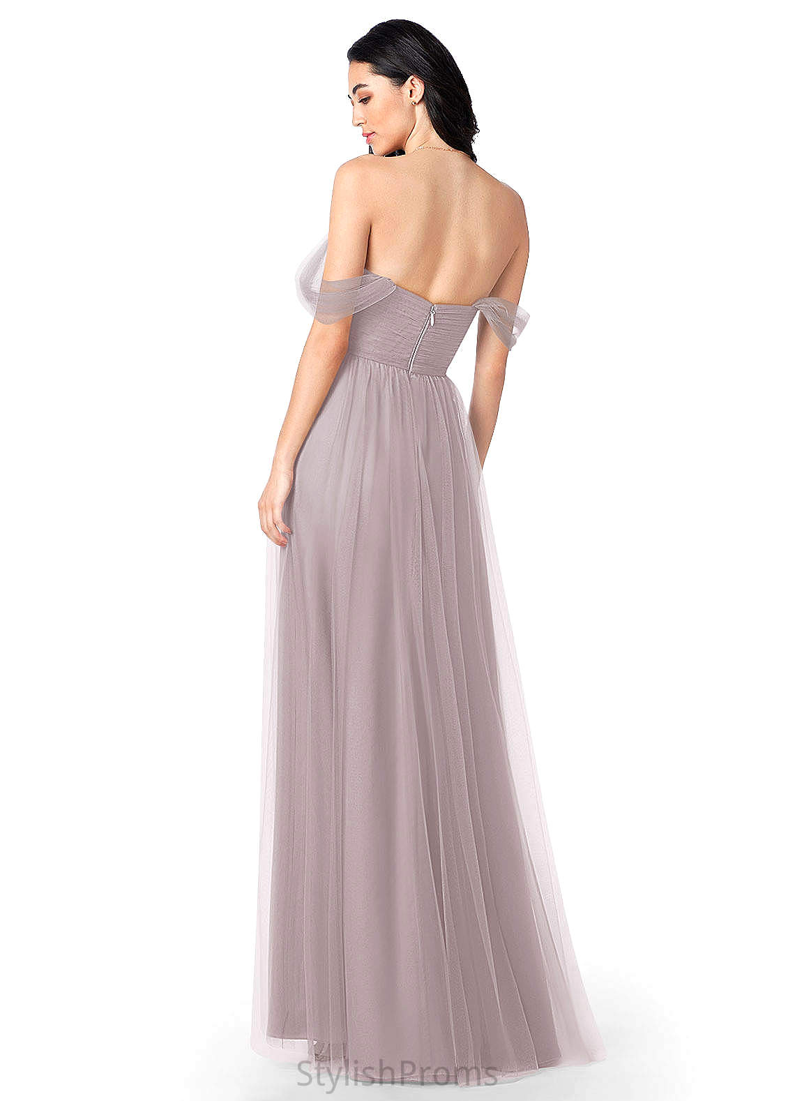 Judy Satin Natural Waist Trumpet/Mermaid Spaghetti Staps Floor Length Sleeveless Bridesmaid Dresses