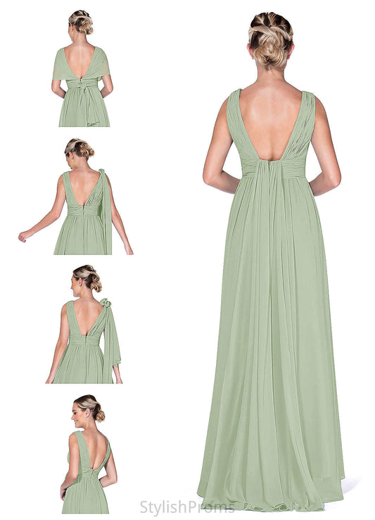 Yazmin Floor Length Trumpet/Mermaid Sleeveless Natural Waist Straps Satin Bridesmaid Dresses