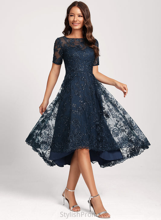 Sequins Club Dresses Neck Scoop Tulle Asymmetrical A-Line With Zara Dress Lace Cocktail