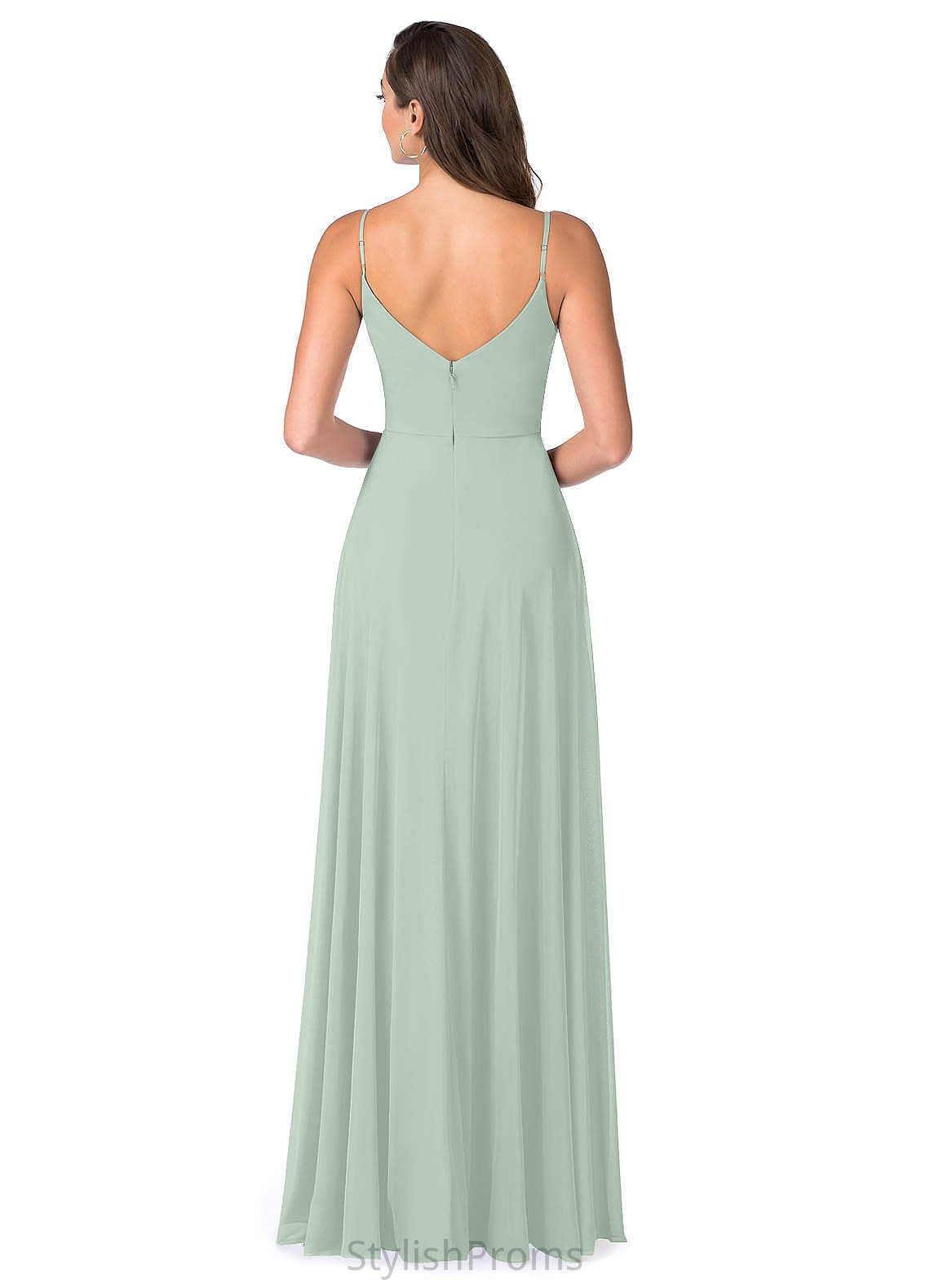 Piper Trumpet/Mermaid Sleeveless Natural Waist Spaghetti Staps Floor Length Bridesmaid Dresses