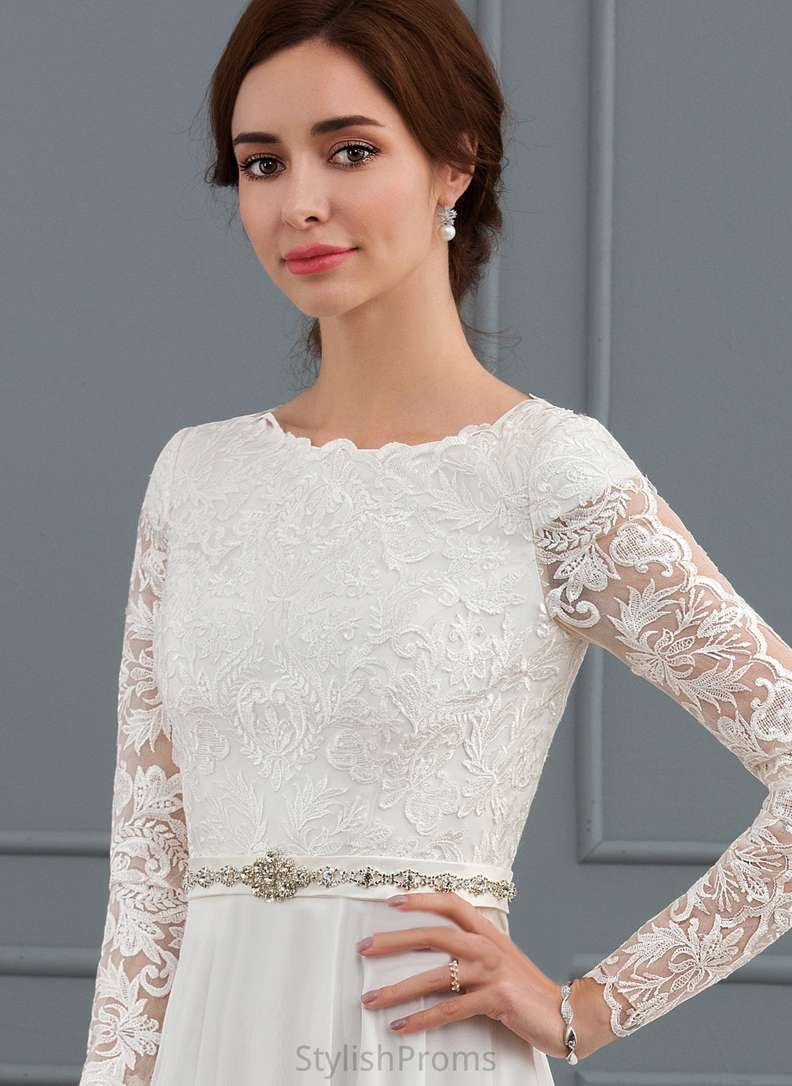 Wedding Dresses Train Dress With Chiffon Lace Court Beading A-Line Zara Wedding