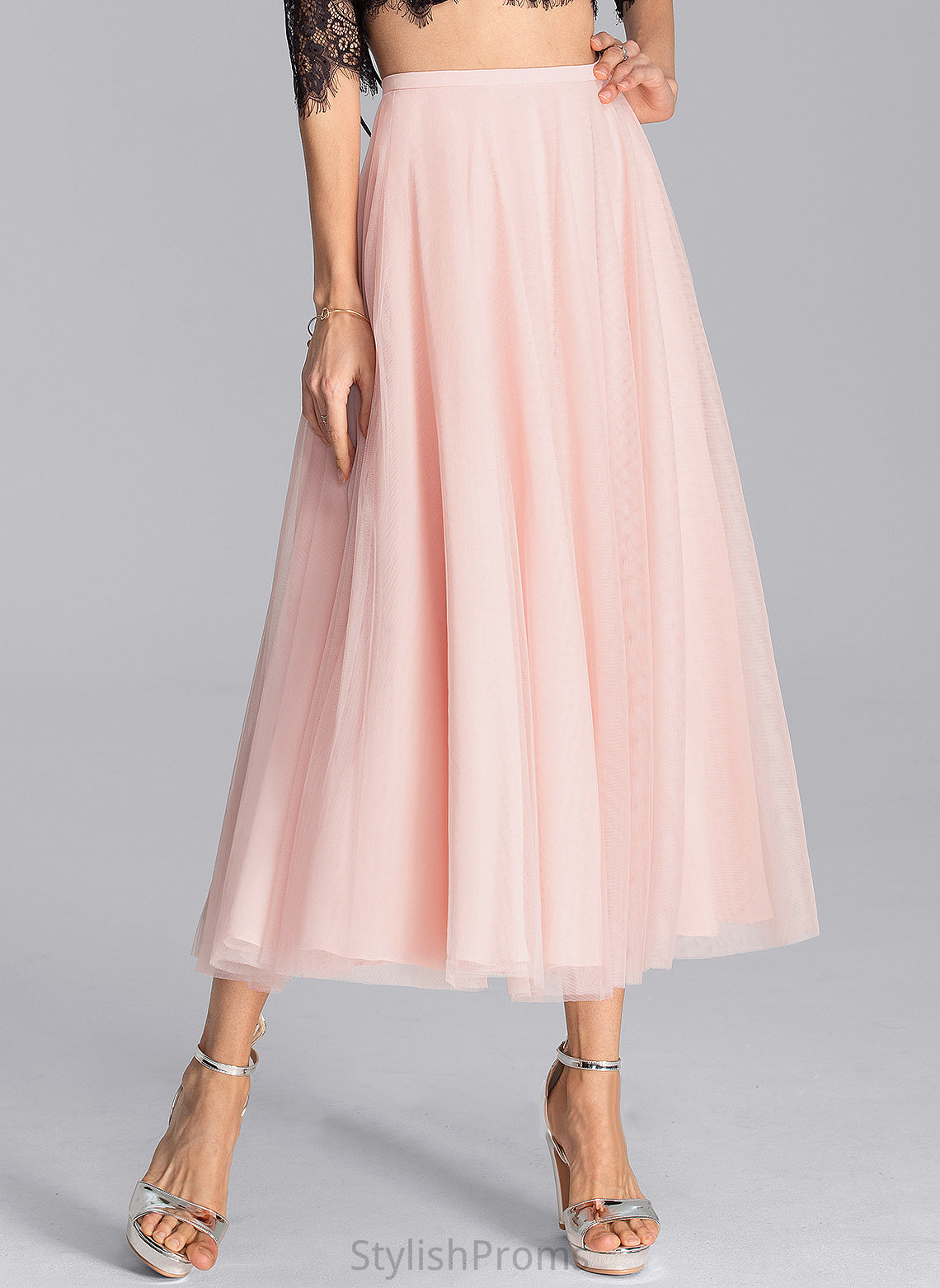 A-Line Teresa Tea-Length Cocktail Dresses Tulle Dress Cocktail