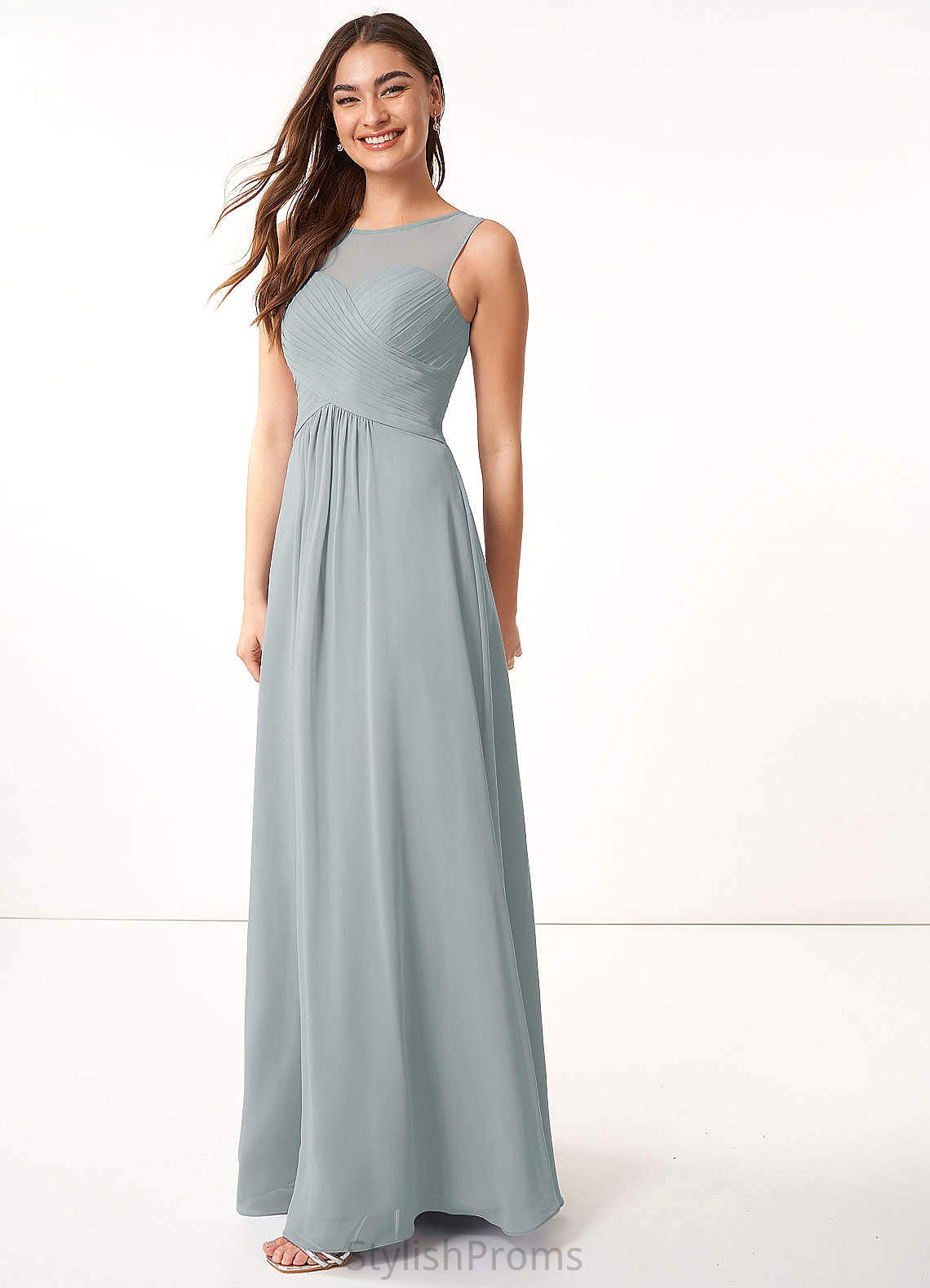 Winifred Velvet Floor Length Sleeveless Spaghetti Staps Trumpet/Mermaid Natural Waist Bridesmaid Dresses