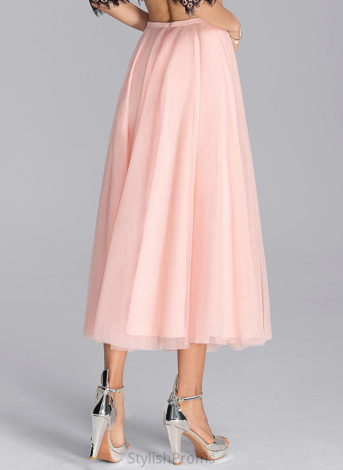 A-Line Teresa Tea-Length Cocktail Dresses Tulle Dress Cocktail