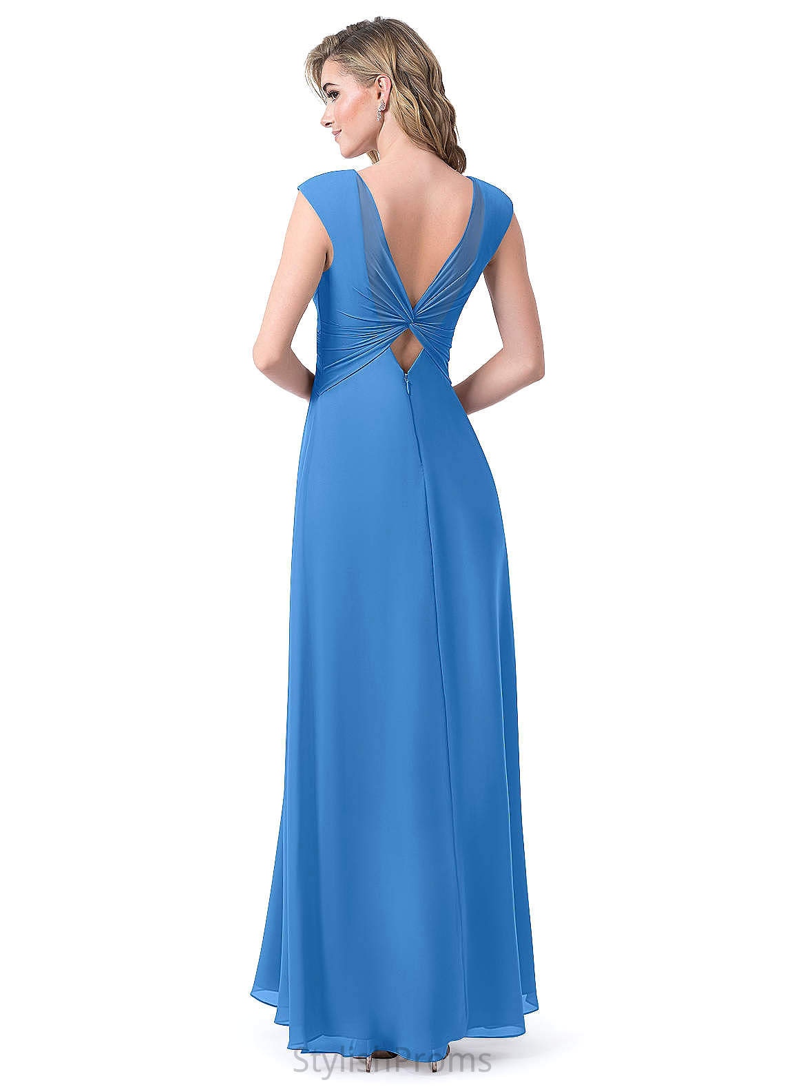 Yadira Spaghetti Staps Floor Length Trumpet/Mermaid Natural Waist Sleeveless Bridesmaid Dresses