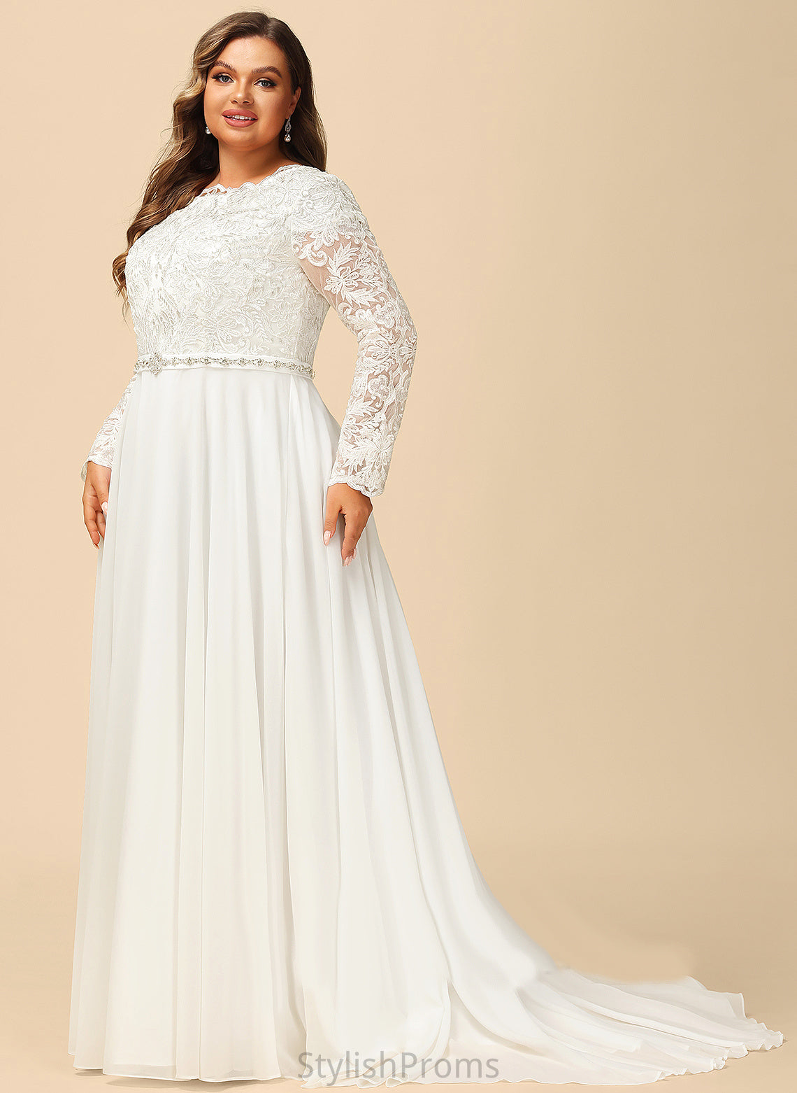 Wedding Dresses Train Dress With Chiffon Lace Court Beading A-Line Zara Wedding