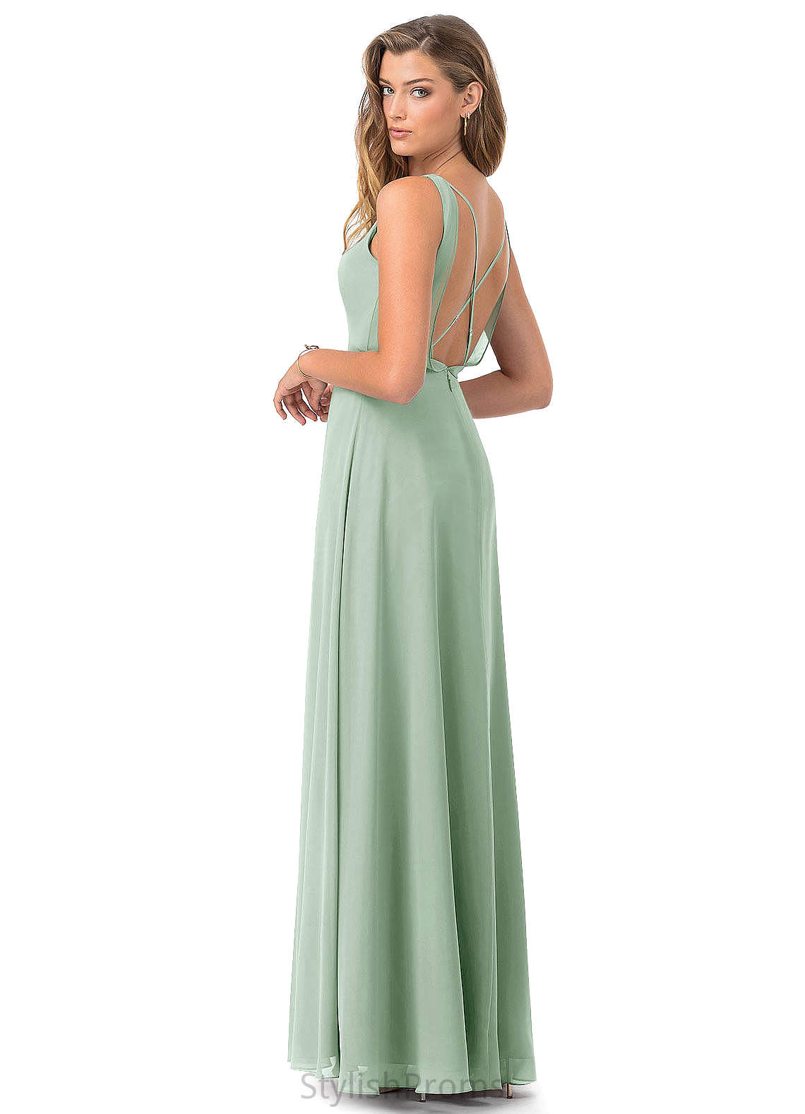 Milagros Floor Length Trumpet/Mermaid Velvet Sleeveless Natural Waist One Shoulder Bridesmaid Dresses