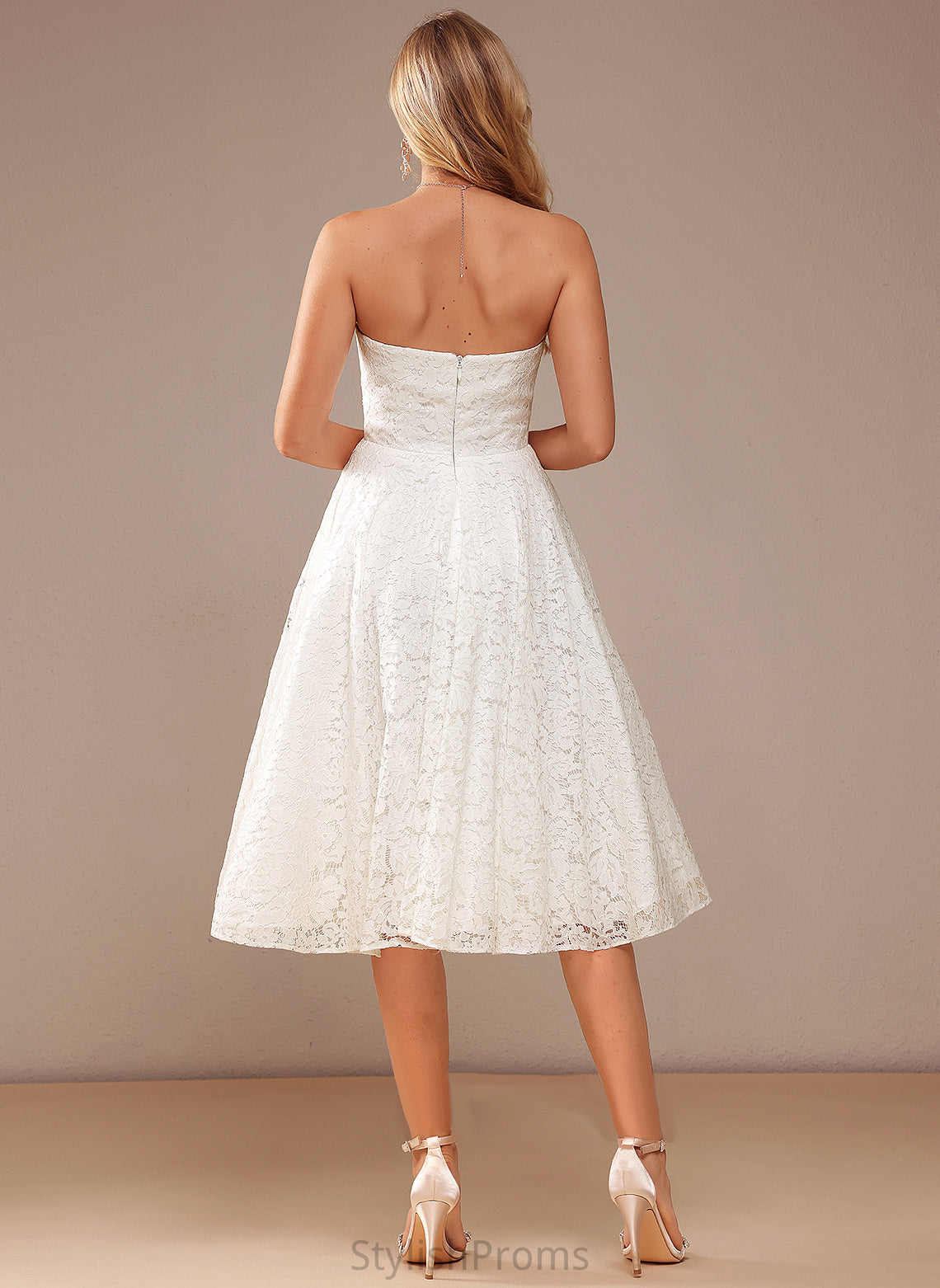 Dress Alana Wedding Dresses Sweetheart Lace Knee-Length A-Line Wedding