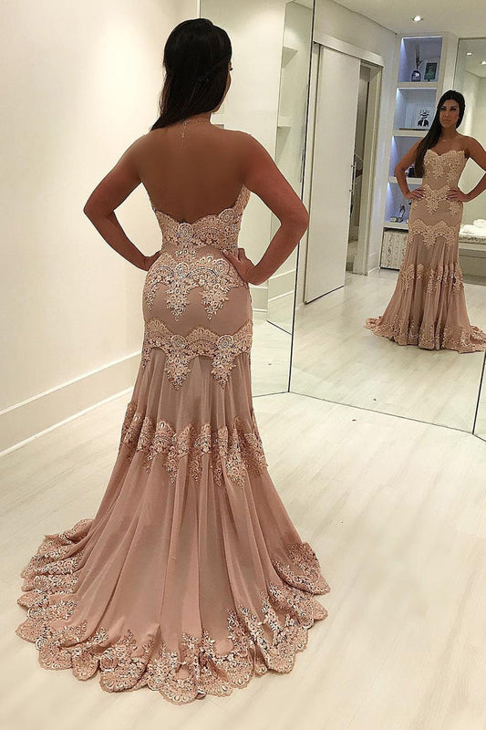 2024 Sweetheart Mermaid Prom Dresses Chiffon With Applique