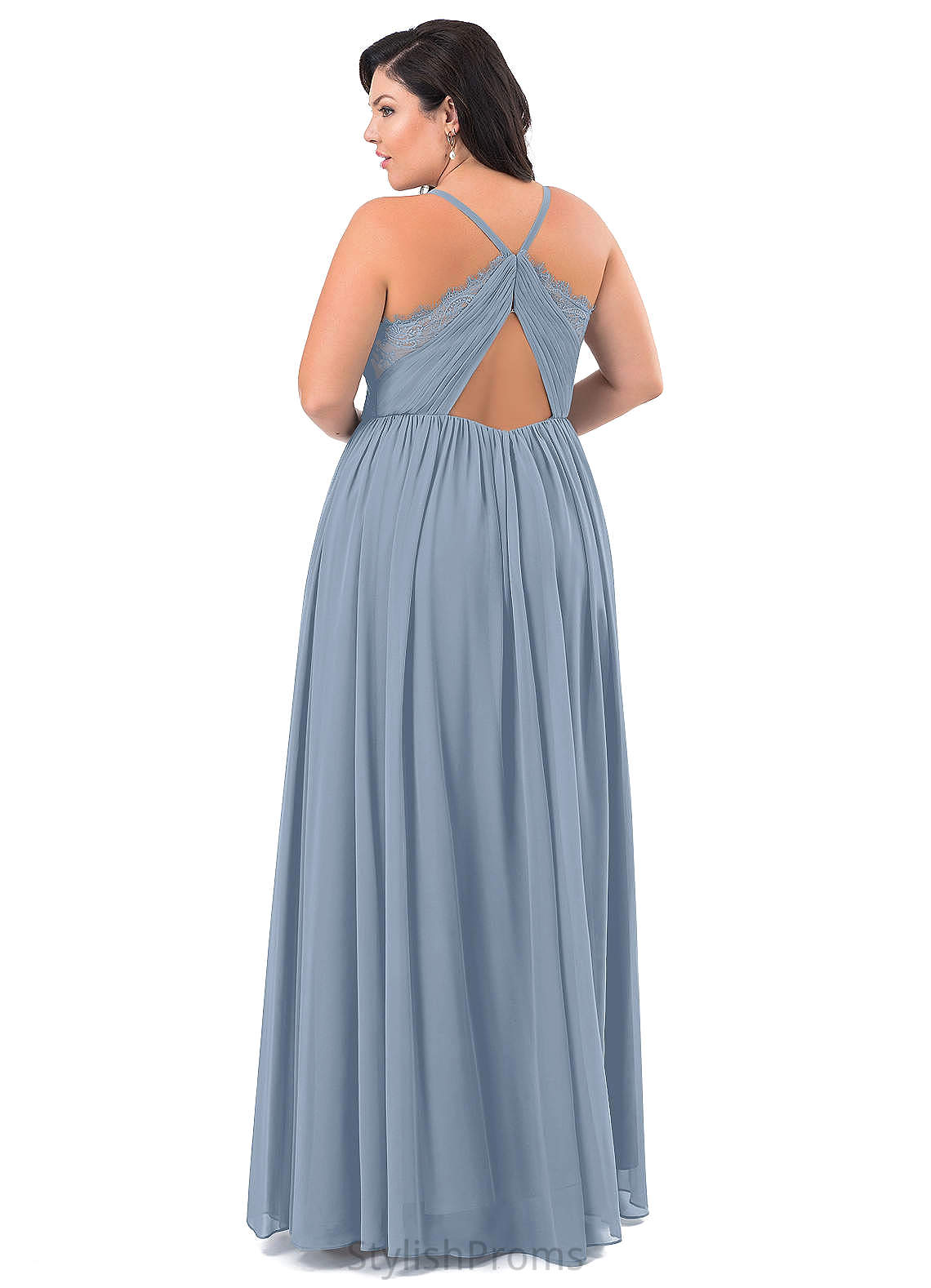 Jeanie Sleeveless Straps Natural Waist Floor Length Trumpet/Mermaid Bridesmaid Dresses