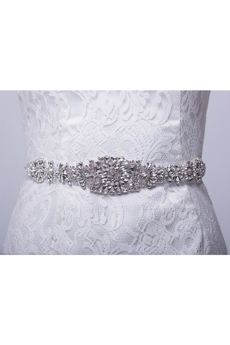 Satin Wedding/Evening Ribbon Sash With Rhinestone